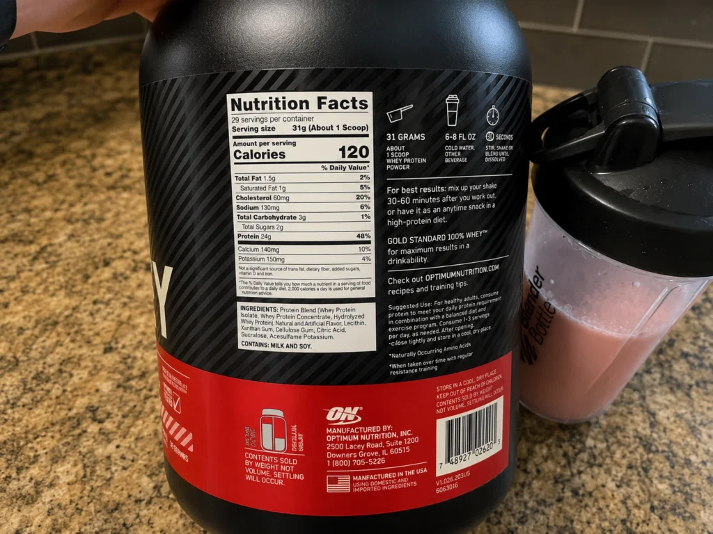 optimum nutrition gold standard whey review 2026 1